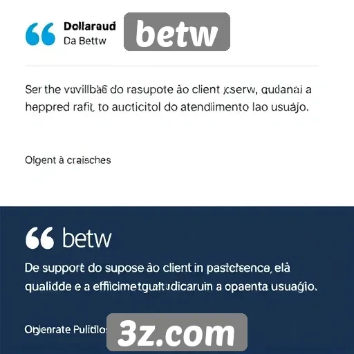Avaliação do suporte ao cliente no site betw